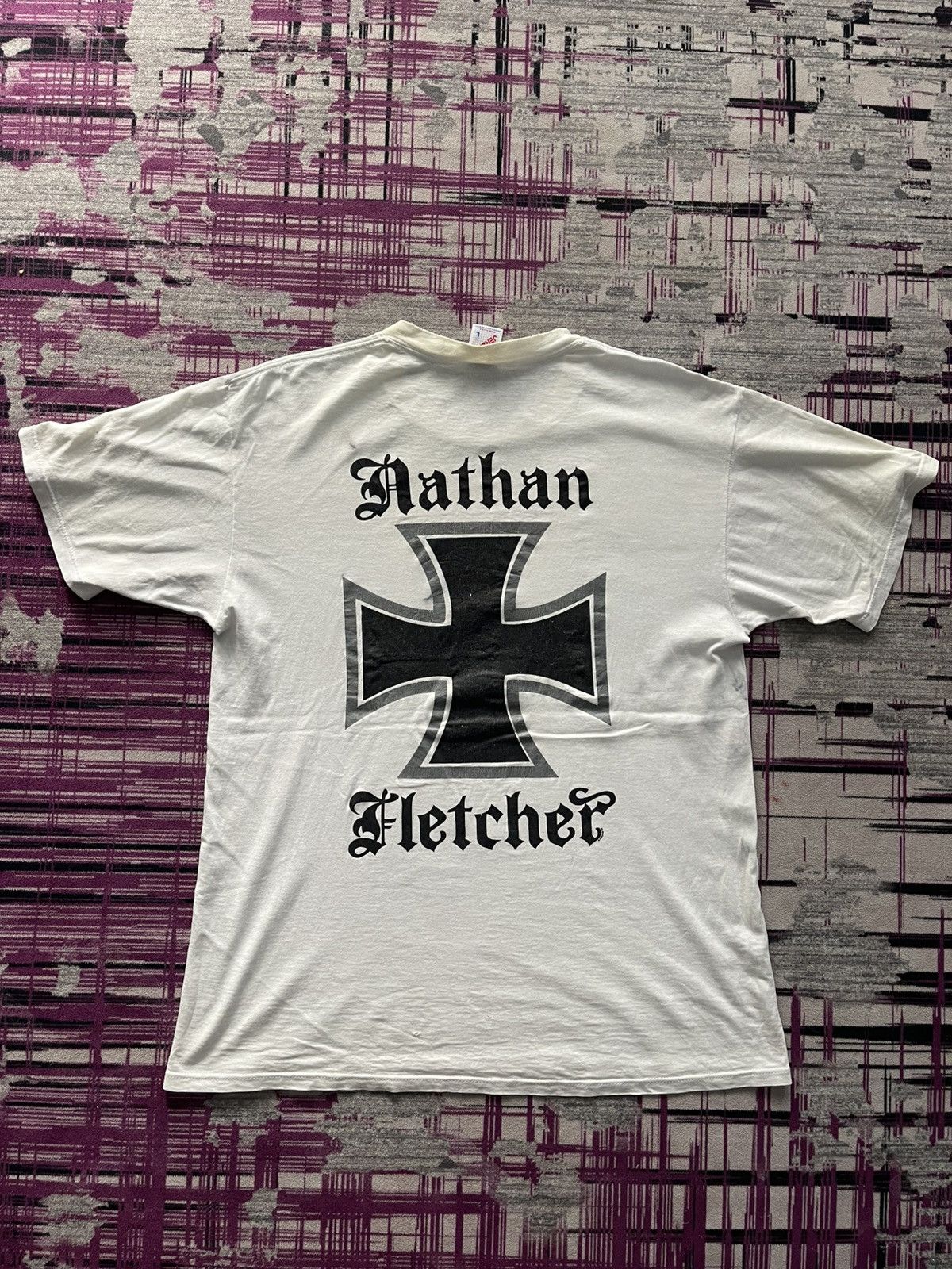 Sex Skateboards VINTAGE NATHAN FLATCHERS TEE VERY RARE Size US L / EU 52-54 / 3 - 1 Thumbnail