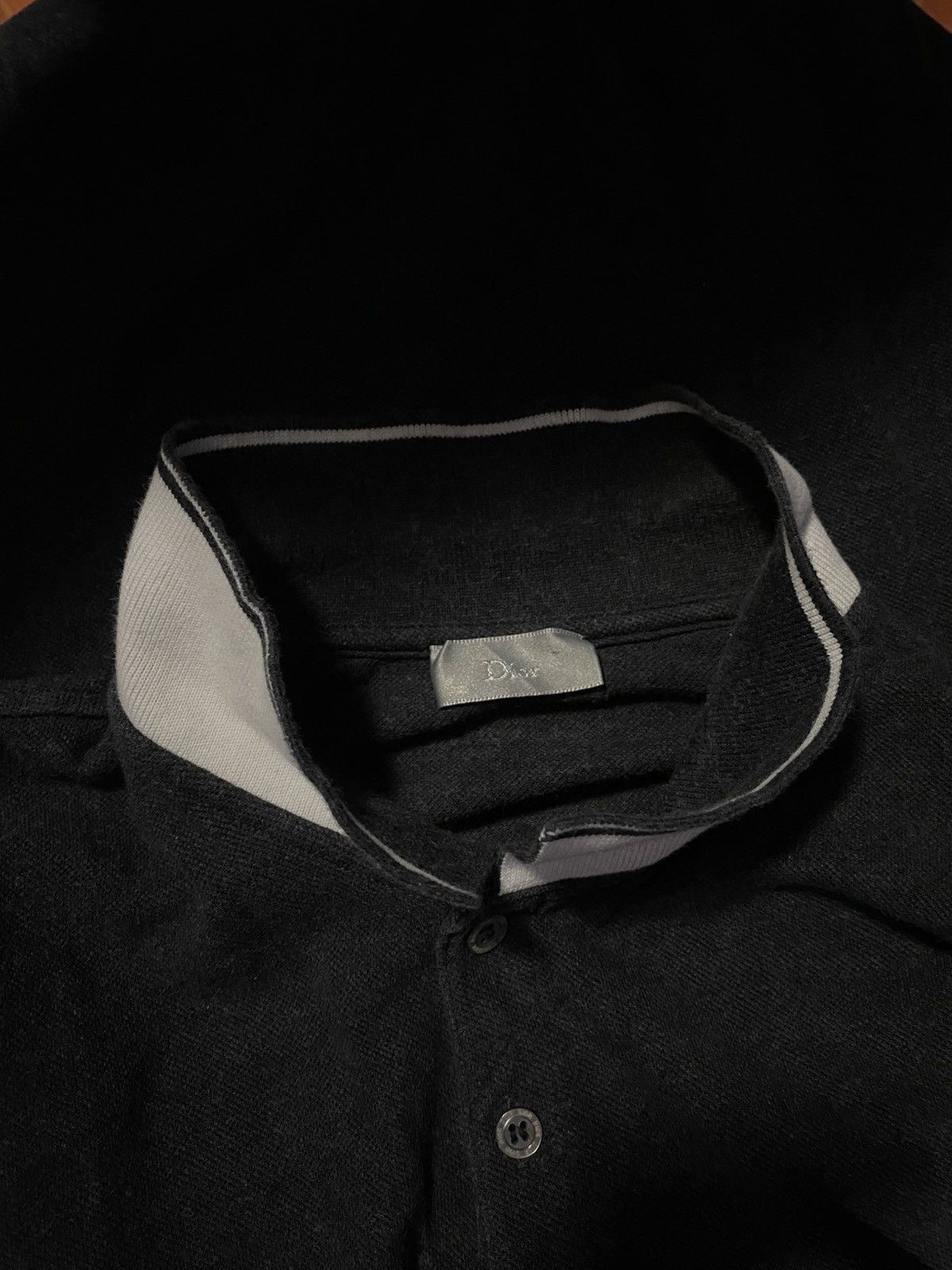 Dior Dior Gray Wool Men’s Polo Shirt 0089 - Dior Size US L / EU 52-54 / 3 - 6 Thumbnail