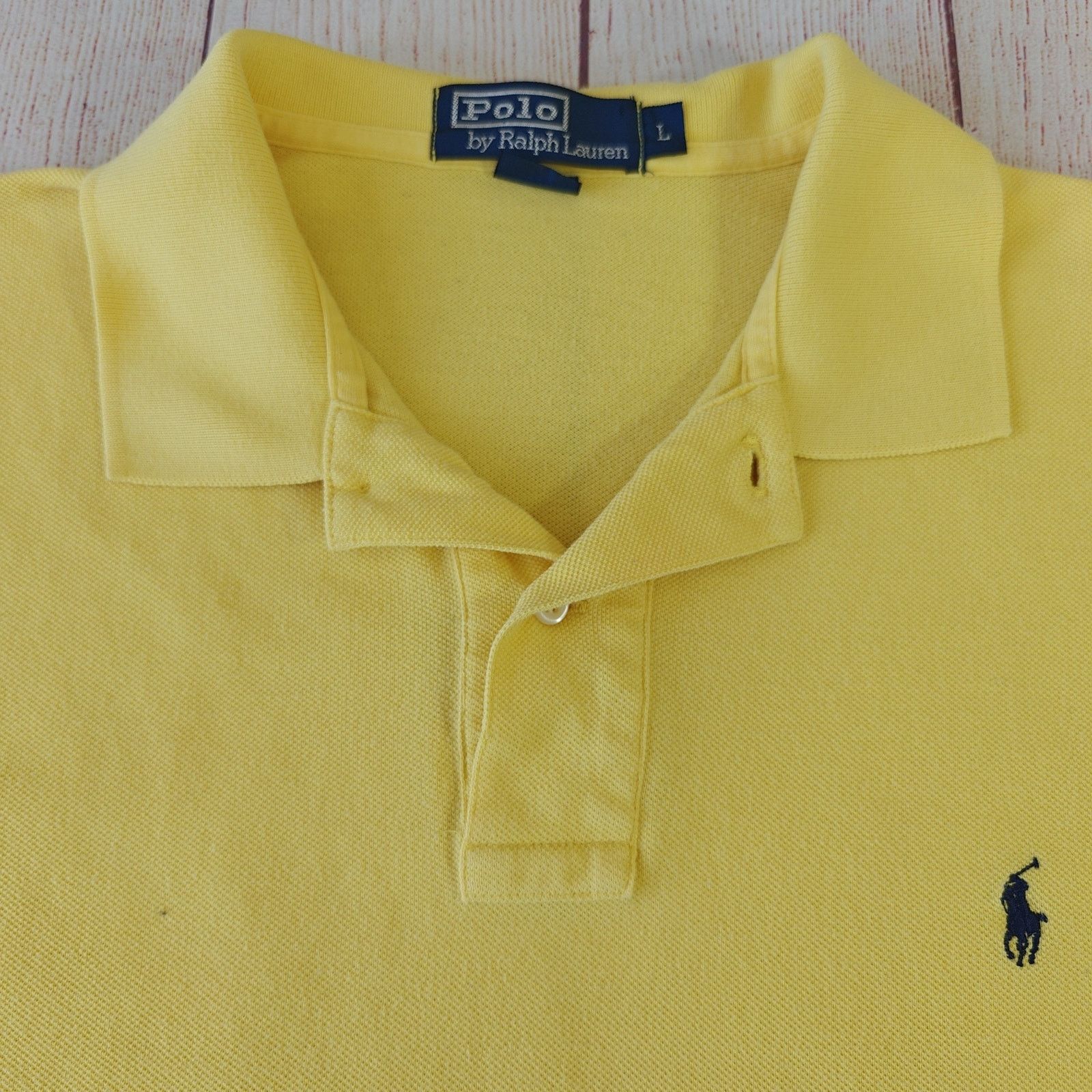 Polo Ralph Lauren Polo by Ralph Lauren yellow polo shirt sz L Size US L / EU 52-54 / 3 - 3 Thumbnail