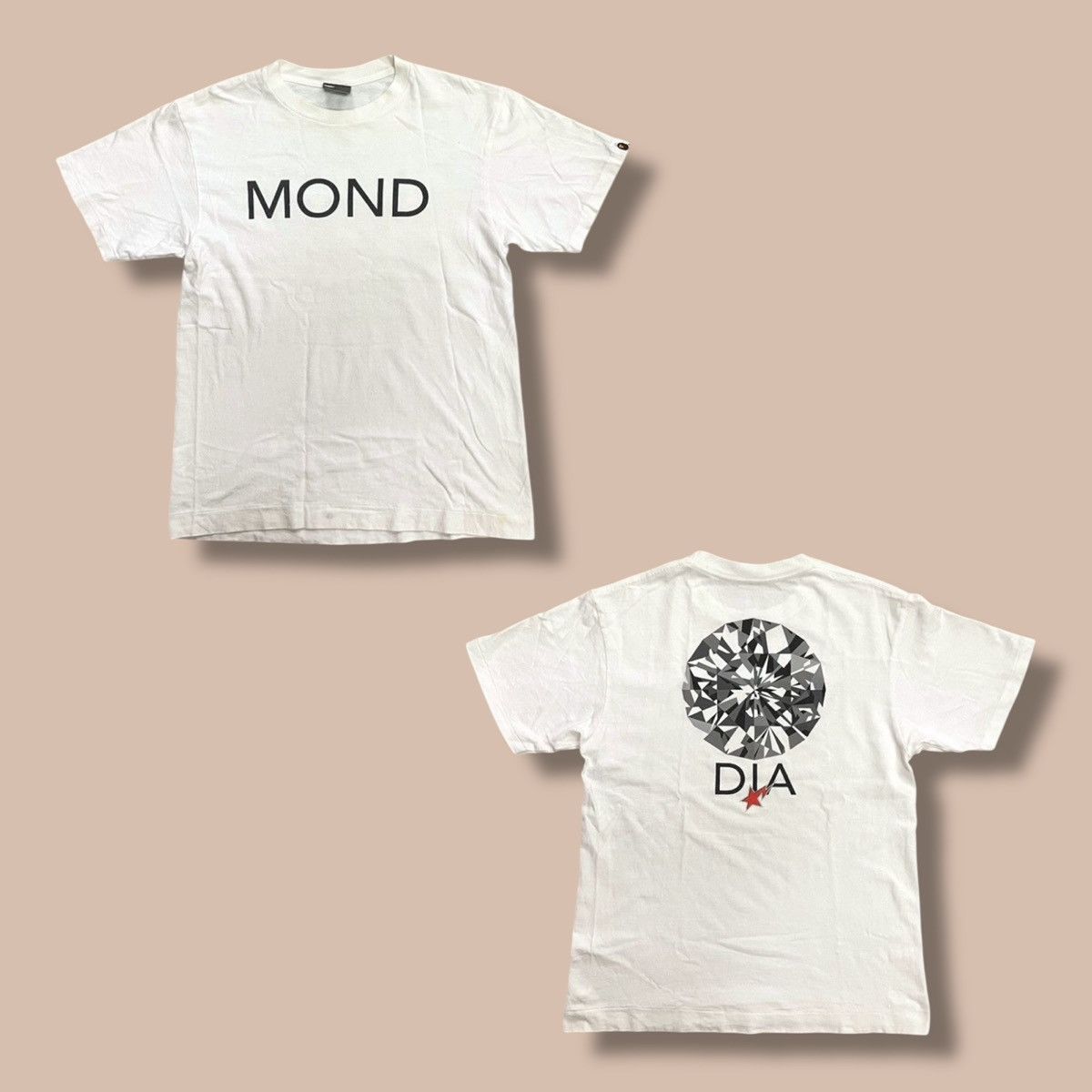 Bape A Bathing Ape "MOND DIA" Tee Size US M / EU 48-50 / 2 - 1 Thumbnail