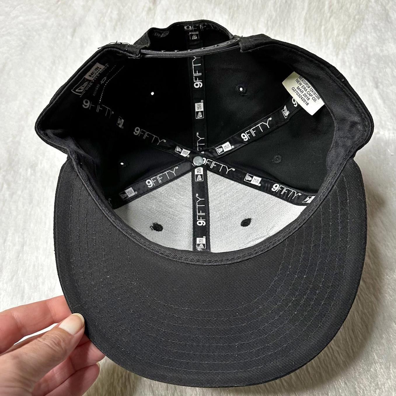 New Era New Era 9FIFTY Point 5 Snapback Hat Black Unisex OS Cap Size ONE SIZE - 6 Thumbnail