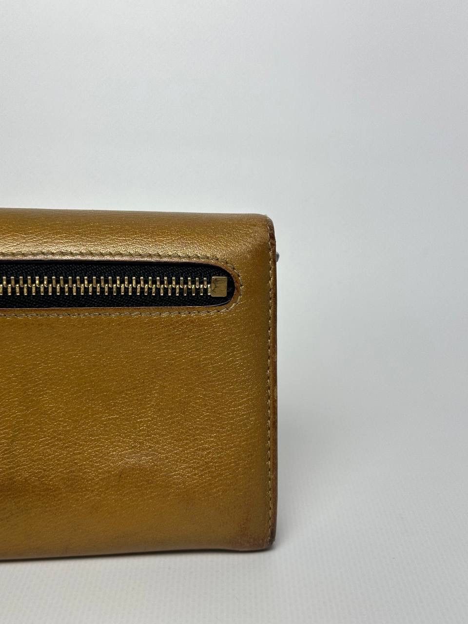 Loewe 90s Vintage Loewe Anagram Leather Authentic Golden Wallet Size ONE SIZE - 6 Thumbnail