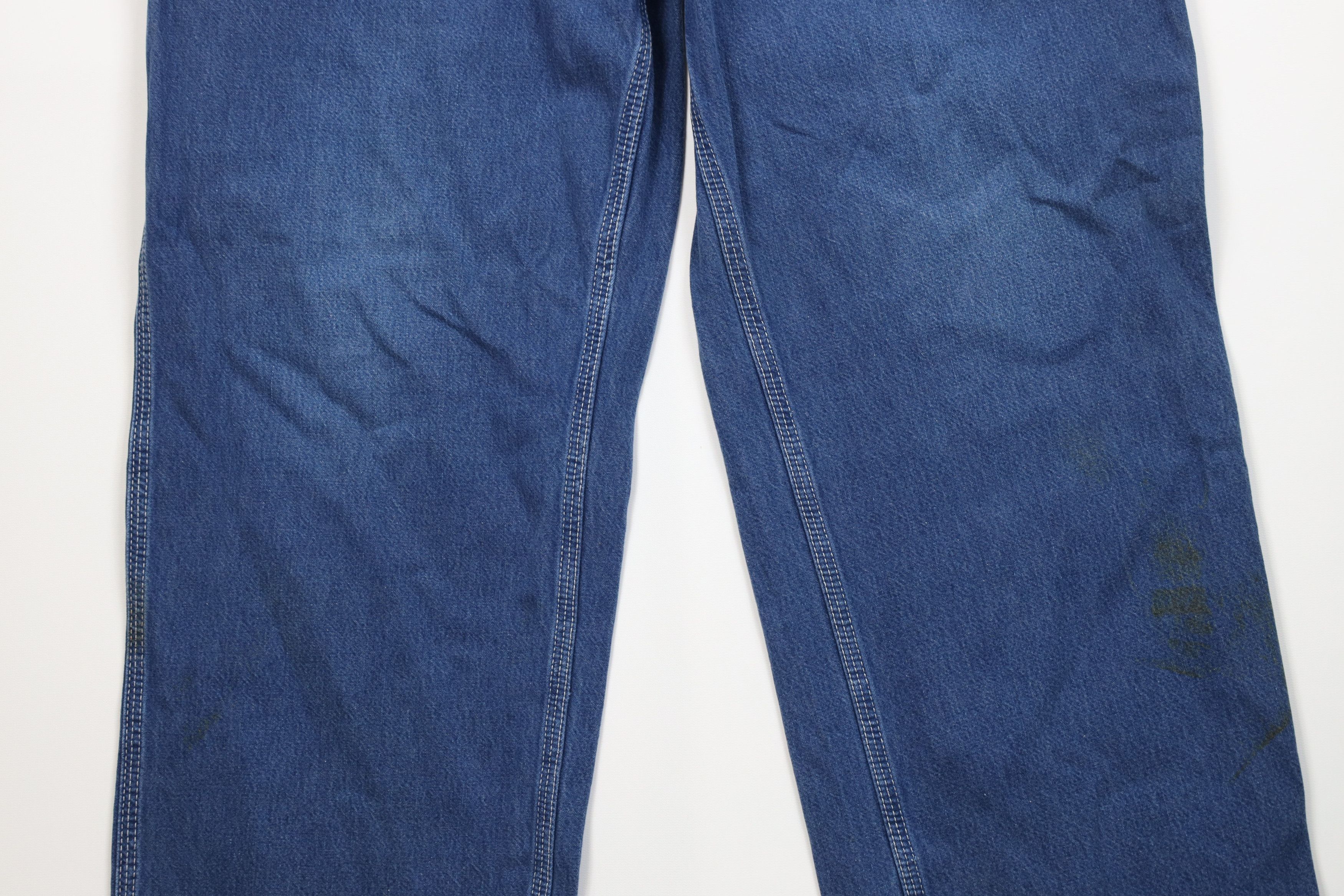 Carhartt Vintage Y2K Carhartt Wide Leg Dungaree Denim Jeans Blue Size 38" / US 16 / IT 52 - 3 Thumbnail