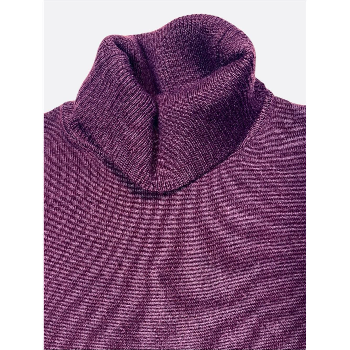 Chicos Chico's Plum Asymmetric Cowl Neck Tunic Sweater Size 4 US X Size XXL / US 16-18 / IT 52-54 - 5 Thumbnail