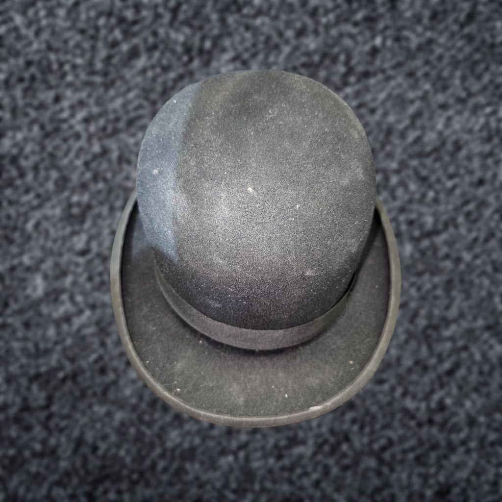 Brooks VINTAGE Herbert Johnson Derby Hat Exclusively for Brooks Bros. Size 7 Black 1900s Size ONE SIZE - 1 Thumbnail