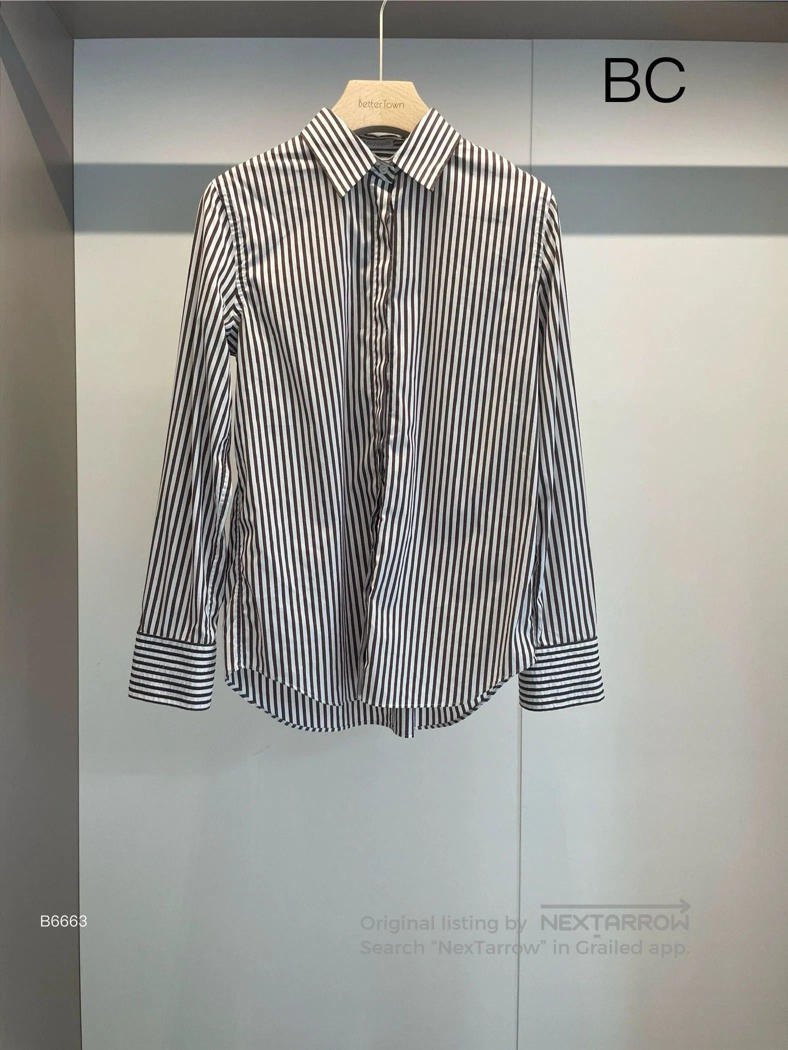 Brunello Cucinelli brunello cucinelli striped dress shirt. Size US S / EU 44-46 / 1 - 1 Thumbnail
