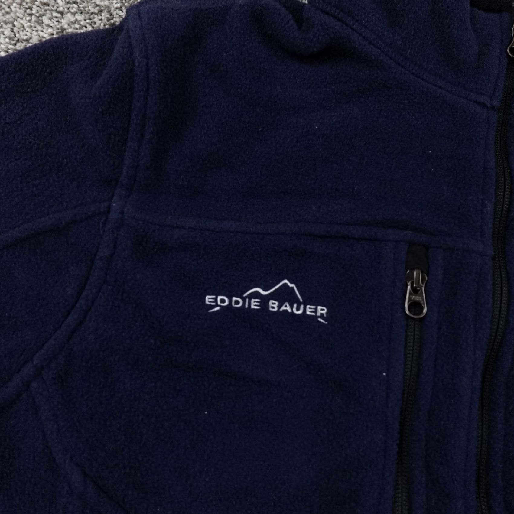 Eddie Bauer Eddie Bauer Mens Blue Fleece Jacket Full Zip Sweatshirt Sweater Outdoor Hiking L Size US L / EU 52-54 / 3 - 3 Thumbnail