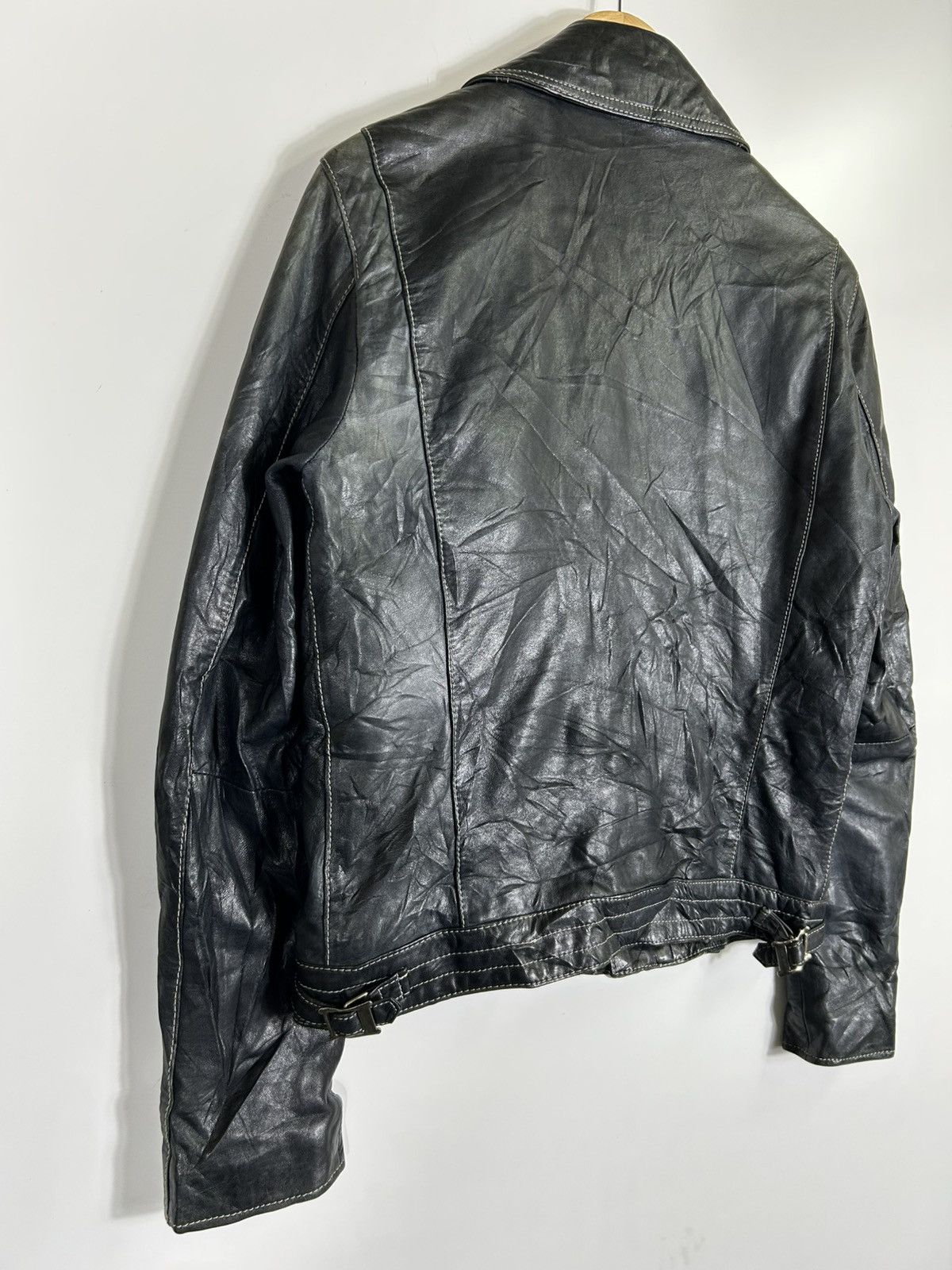 Beams Japan 🔥Beams Japan Leather Riders Double Collar Jacket Size US L / EU 52-54 / 3 - 17 Thumbnail