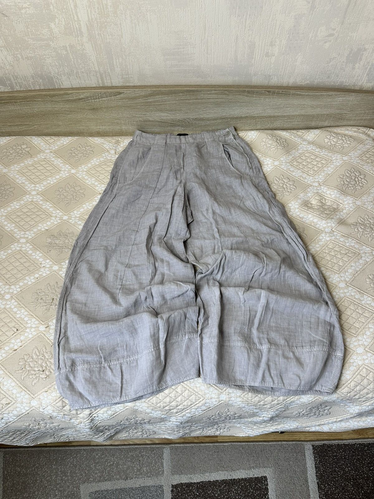 OSKA 🔥 OSKA Vintage Wide Oversize Linen Pants Trousers Y2K Size 27" / US 4 / IT 40 - 2 Thumbnail