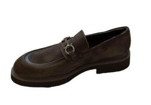 Salvatore Ferragamo Fiorello Suede Gancini Buckle Loafer Size US 10 / EU 43 - 5 Thumbnail