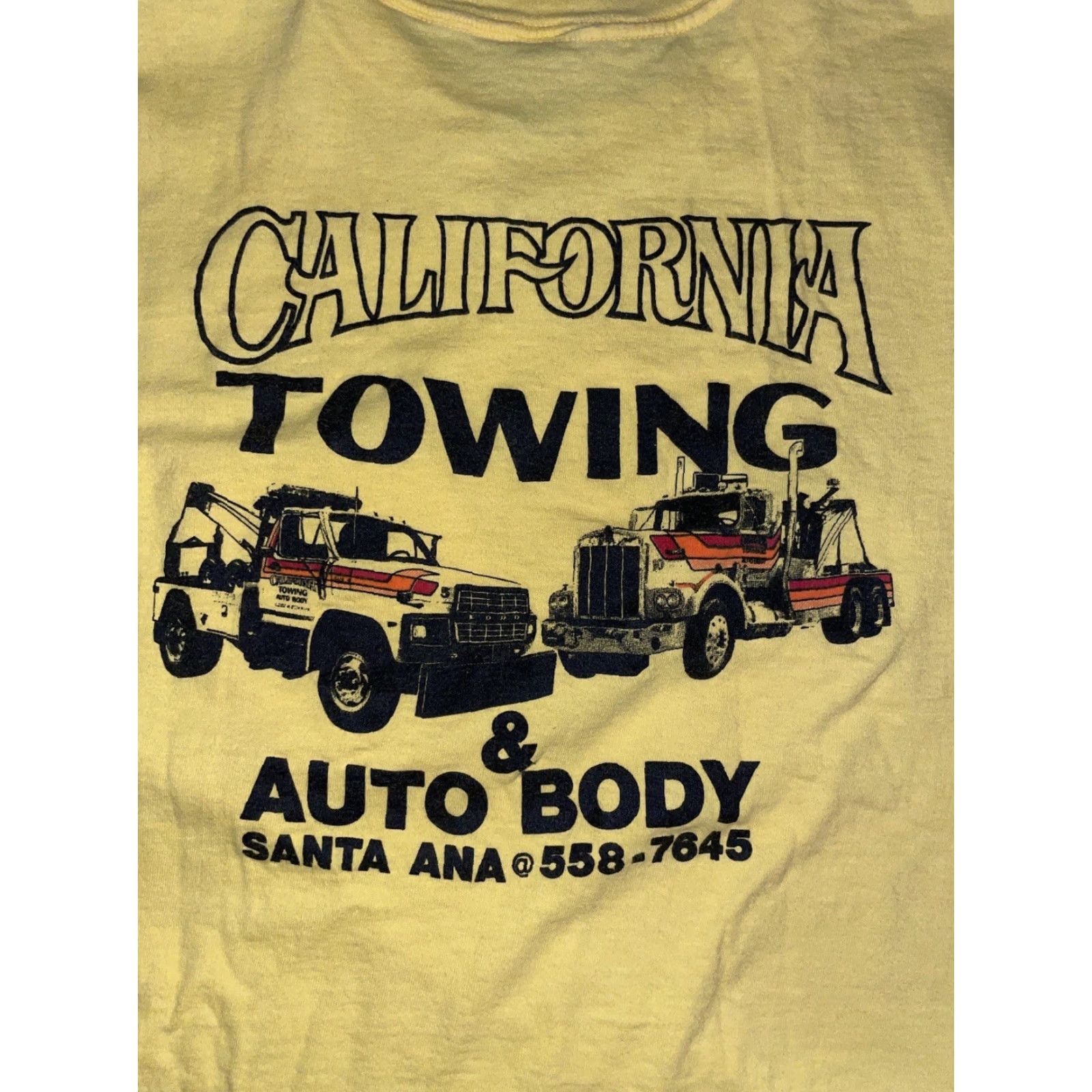 Anvil VINTAGE Anvil T-Shirt California Yellow Large Men Stitch Single Stitch Shirt US 90s? Size US L / EU 52-54 / 3 - 6 Thumbnail