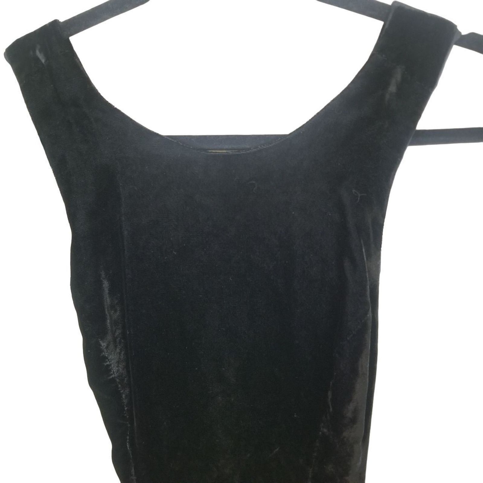 Jessica McClintock Vintage Jessica McClintock Velvet Midi Dress Fairy Grunge Size S / US 4 / IT 40 - 3 Thumbnail