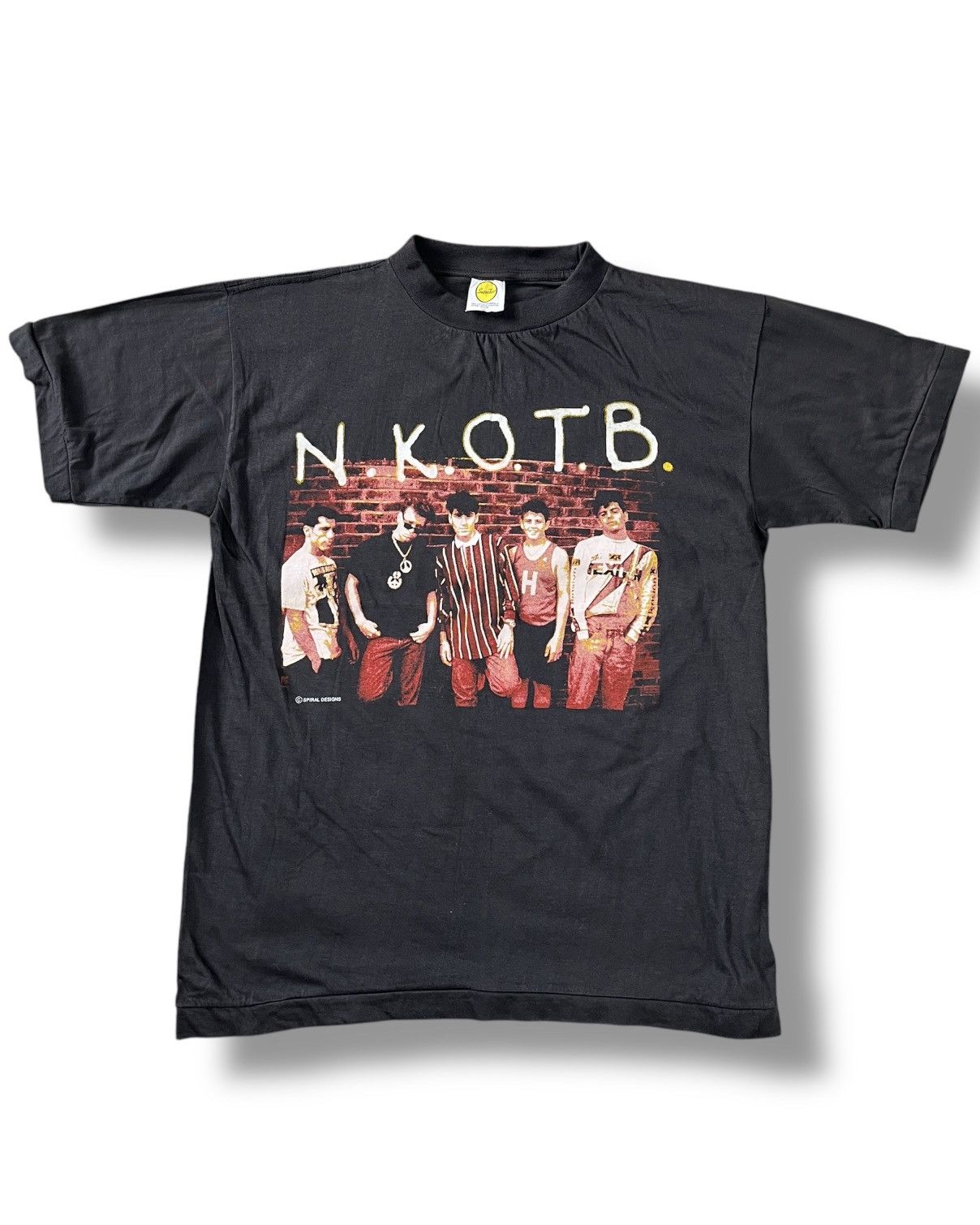 Band Tees × Vintage Vintage 1990s New Kids On The Block Single Stitch TShirt Size US M / EU 48-50 / 2 - 1 Thumbnail