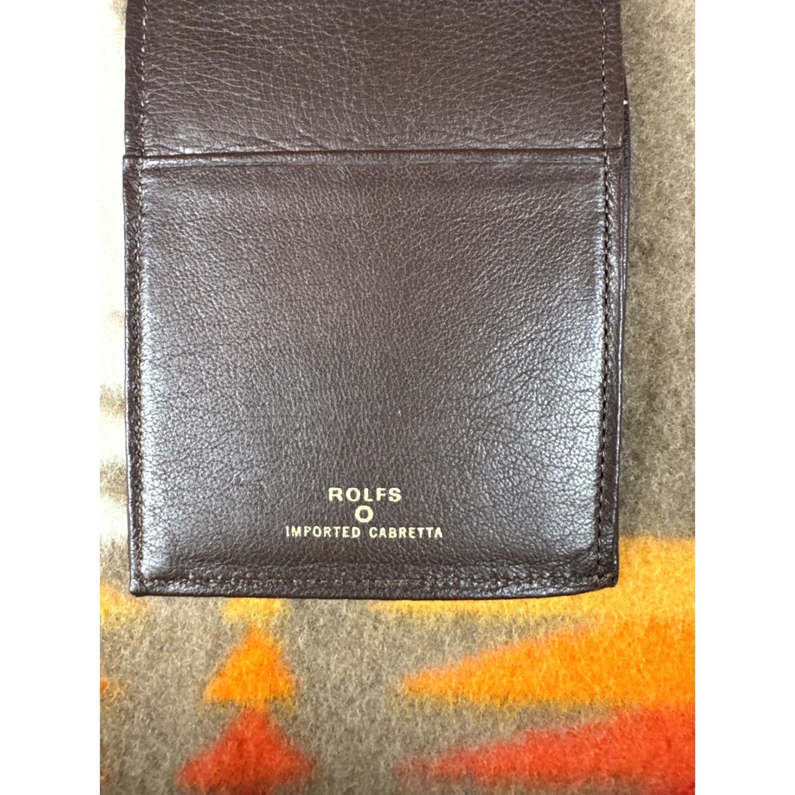 Vintage VINTAGE (if applicable) Rolf’s Imported Cabretta Brown Genuine Leather Bi Fold Wallet Men's Wallet Brown Leather Bifold Folding Rolfs 2000s style? Size ONE SIZE - 4 Thumbnail