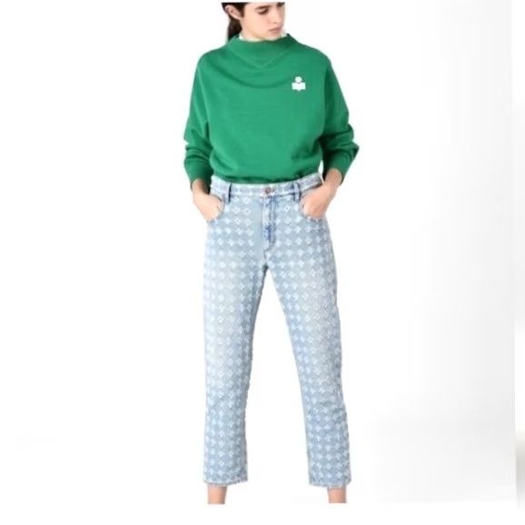 Isabel Marant Isabel Marant Jeans Corliff Girlfriend Straight Leg Size FR 34 US 2 Jeans Women Blue Size 2 Regular Inseam 24 Rise Mid Button Closure Size 26" / US 2 / IT 38 - 2 Thumbnail