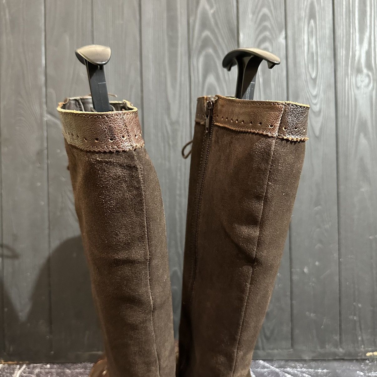 Max Mara MAX MARA - Women’s Brown Suede/Leather Boots Size 38 Size US 8 / IT 38 - 11 Thumbnail