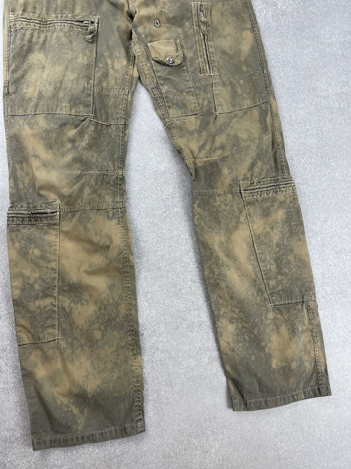 Aeronautica Militare Aeronautica Militare Custom Tie Dye Multipocket Cargo Pants Size US 33 - 2 Thumbnail