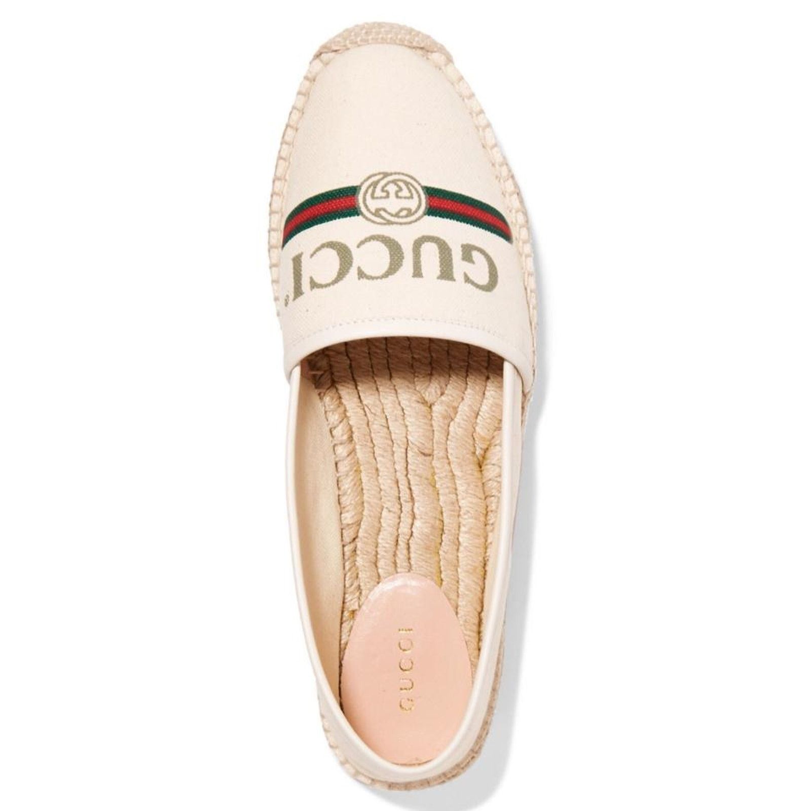 Gucci logo printed canvas espadrilles Size US 8.5 / IT 38.5 - 6 Thumbnail