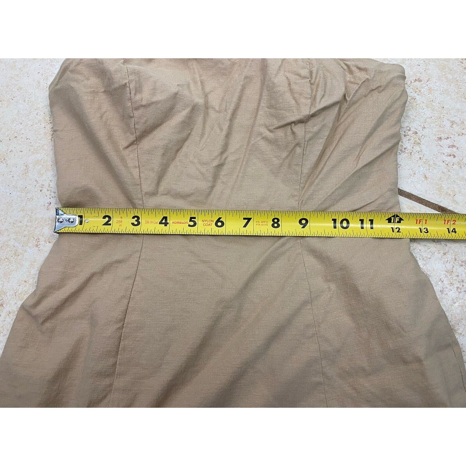 Other Revolve Lovers + Friends Mini Dress Tan Strapless Ruffle Size S / US 4 / IT 40 - 11 Thumbnail