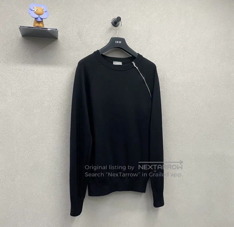 Dior Dior Black irregular zipper sweatshirt Size US S / EU 44-46 / 1 - 4 Thumbnail