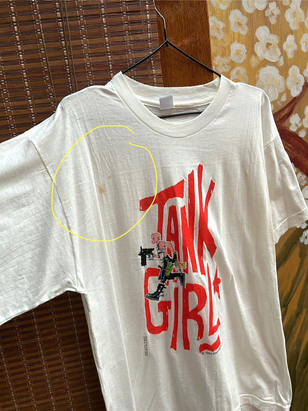 Vintage Rare 1988 Tank Girl Comic Hewlett Martin T-Shirt Size XL Size US XL / EU 56 / 4 - 8 Thumbnail