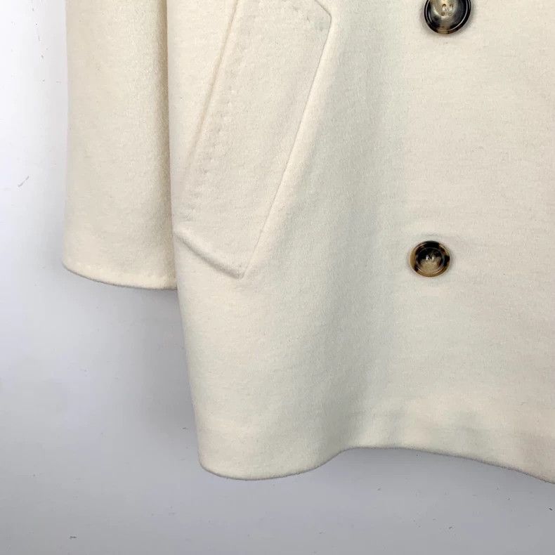 Max Mara Max Mara Double breasted coat with off-white sheepwool lap Size XS / US 0-2 / IT 36-38 - 4 Thumbnail