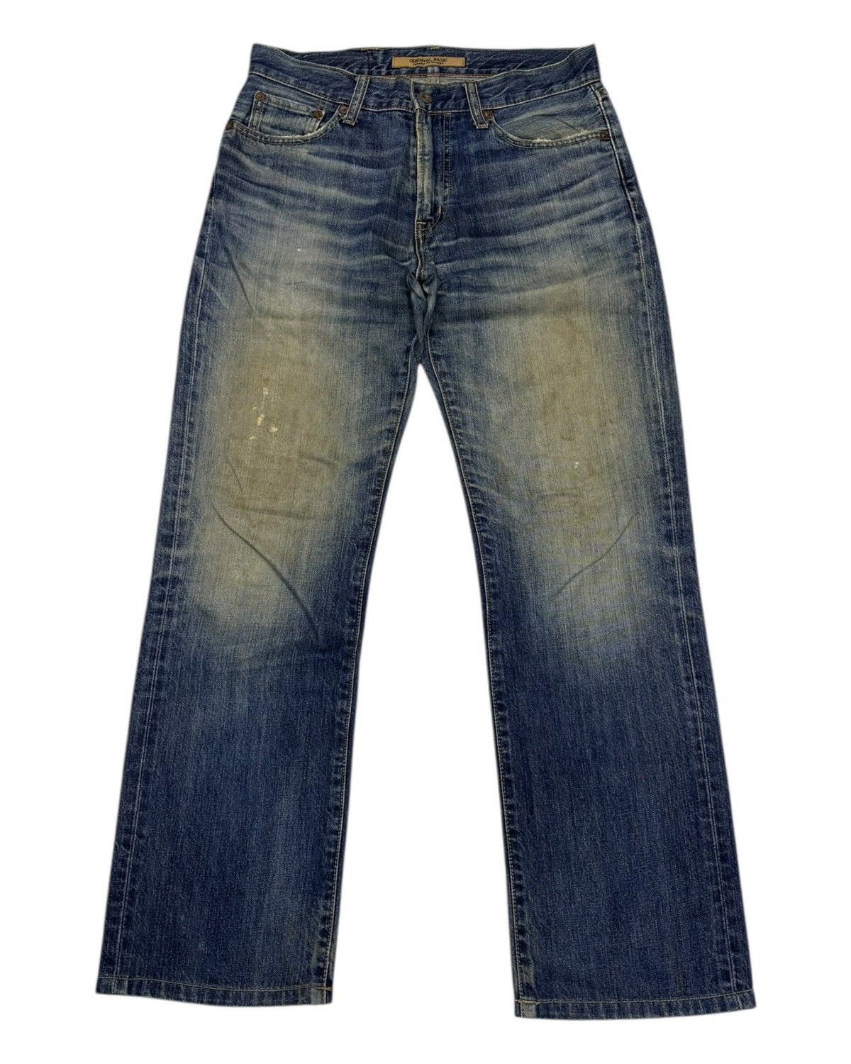 Jean × Undercover Distressed Denim S-002 Mud Rusty Regular Fit Straight Uniqlo Size US 31 - 1 Thumbnail