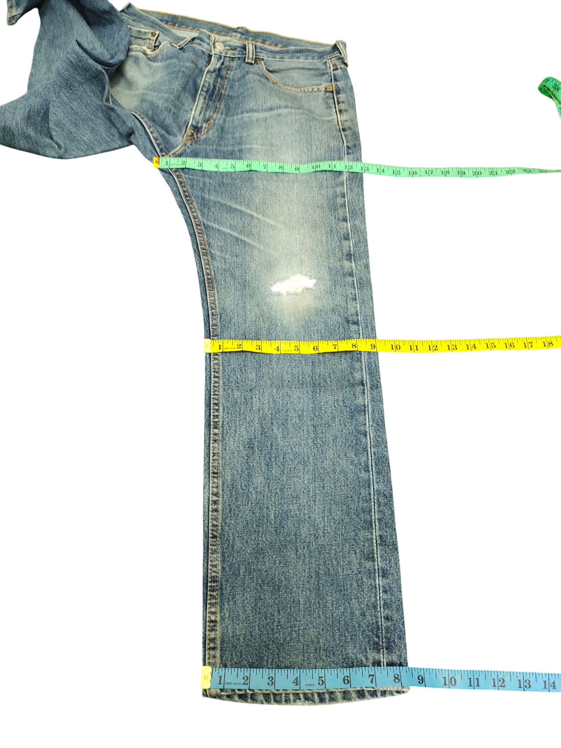 Kapital Vintage Levis 505 Sand Wash Clawmark Distress Denim Jeans Size US 33 - 17 Thumbnail