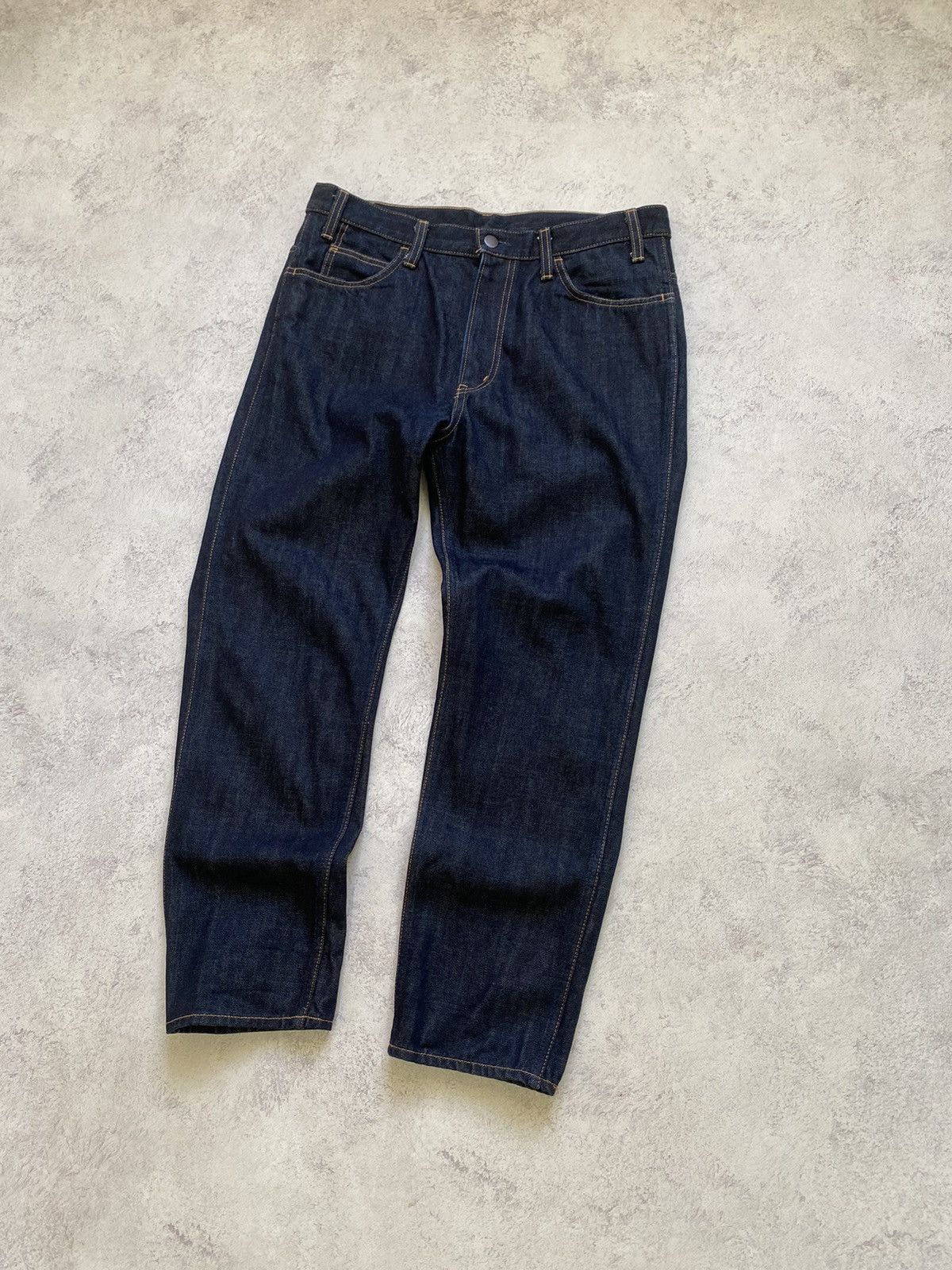 Unused Japanese Men’s Unused Denim Dark Blue Pants Size 3 Size US 32 / EU 48 - 2 Thumbnail