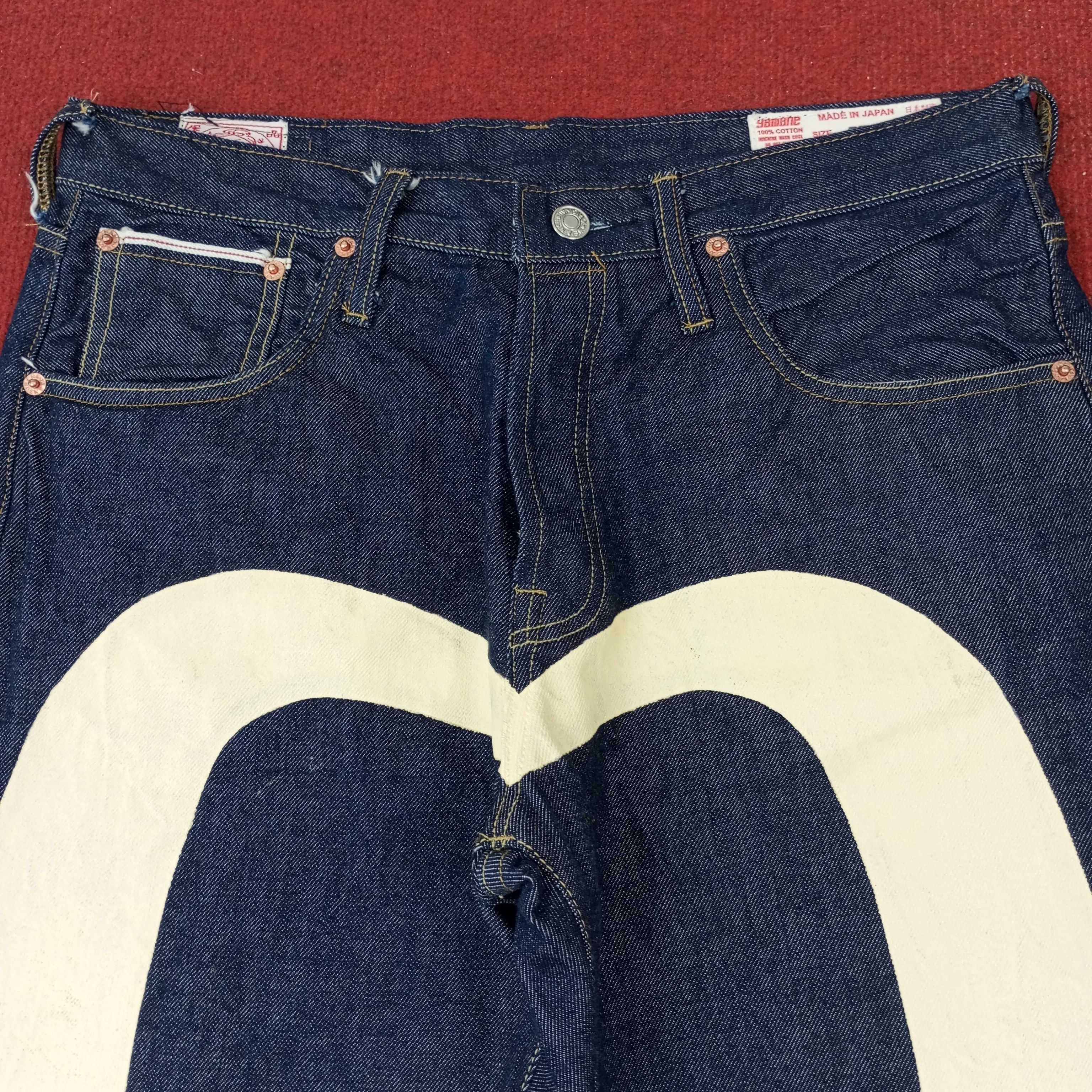 Japanese Brand × Vintage Evisu Japanese Brand Custom Daicock Jeans c217n11 Size US 32 / EU 48 - 2 Thumbnail