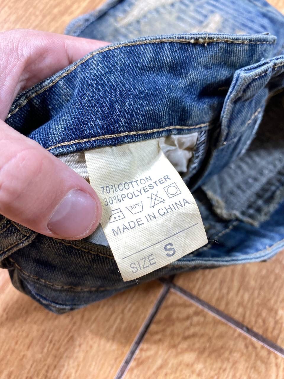 Japanese Brand × Vintage Vintage Basic Y2K Denim Mini Skirt Streetwear Size 28" / US 6 / IT 42 - 6 Thumbnail