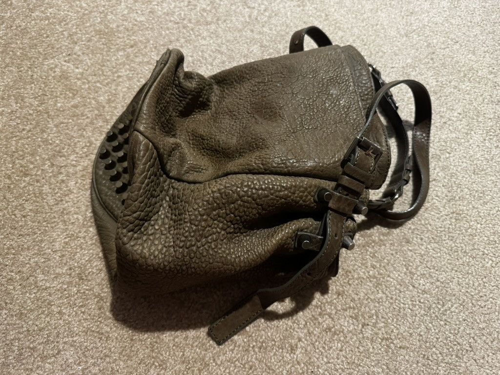 Alexander Wang The Diego Studded Leather Handbag Grey Size ONE SIZE - 10 Thumbnail