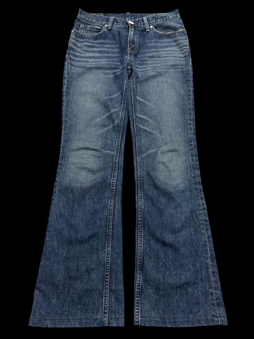 Levi's FLARED 90s Levi’s Bell Bottom Mudwash Distressed Denim Jean Size US 28 / EU 44 - 1 Thumbnail
