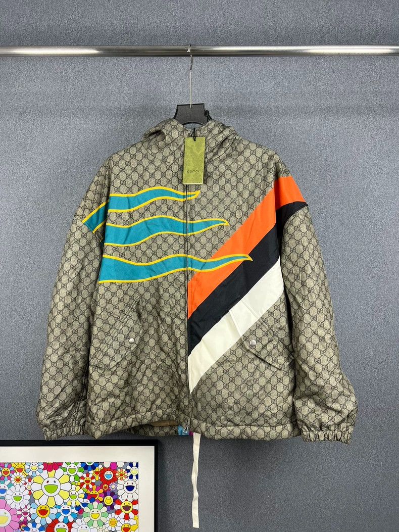 Gucci Gucci Logo Zip Jacket with Colorful Design - dmc Size US L / EU 52-54 / 3 - 1 Thumbnail
