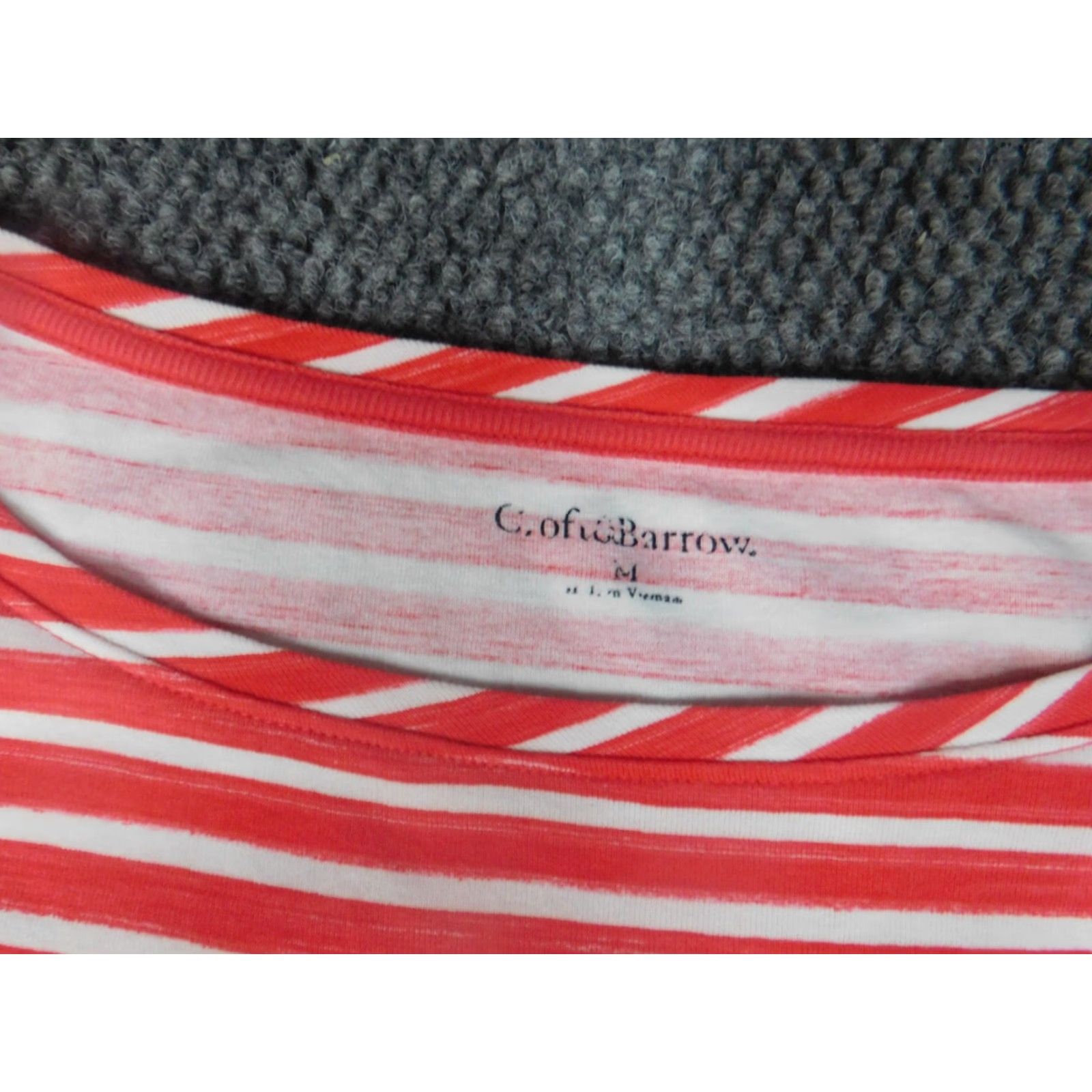 Croft & Barrow Croft & Barrow Blouse Womens M Pink Striped Crew Neck Short Sleeve Pullover Cotton Rayon Casual Regular Stretch Classic Basic Size M / US 6-8 / IT 42-44 - 5 Thumbnail