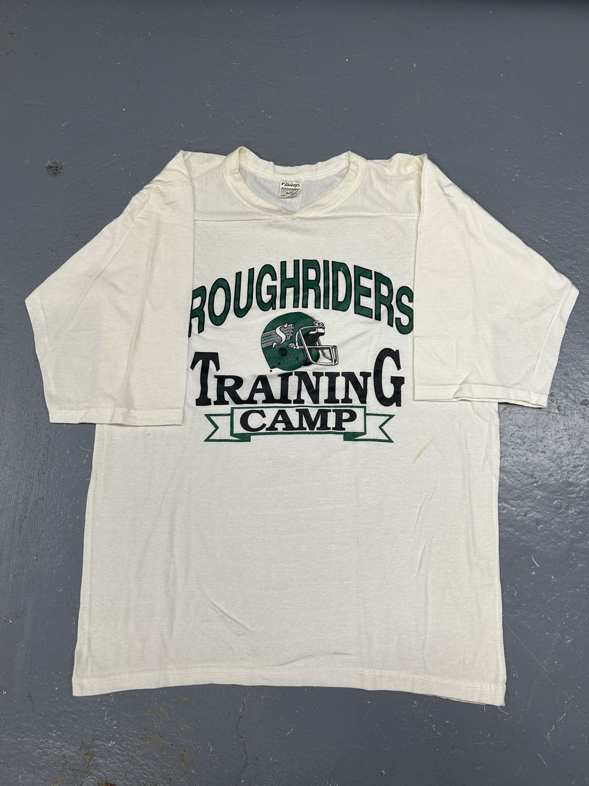 NFL × Vintage Crazy Vintage 90s White CFL Roughrider Football Jersey Size US L / EU 52-54 / 3 - 1 Thumbnail