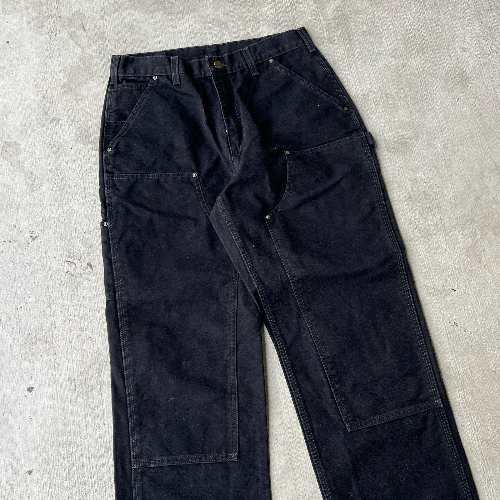 Carhartt × Vintage Carhartt black double knee work wear carpenter pants Size US 30 / EU 46 - 2 Thumbnail