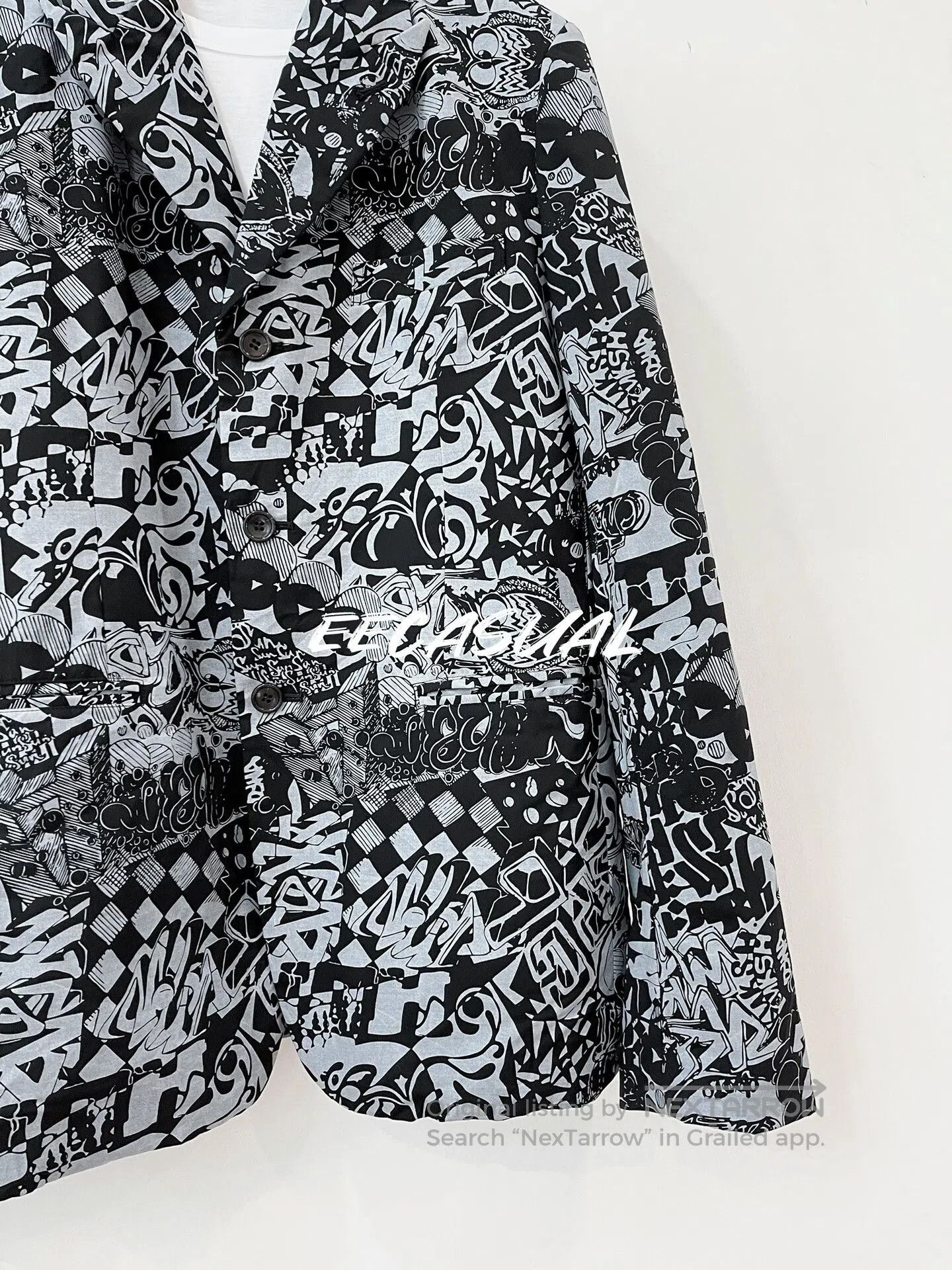 CDG by Comme des Garcons CDG Graffiti Wool Suit Jacket. Size US L / EU 52-54 / 3 - 6 Thumbnail