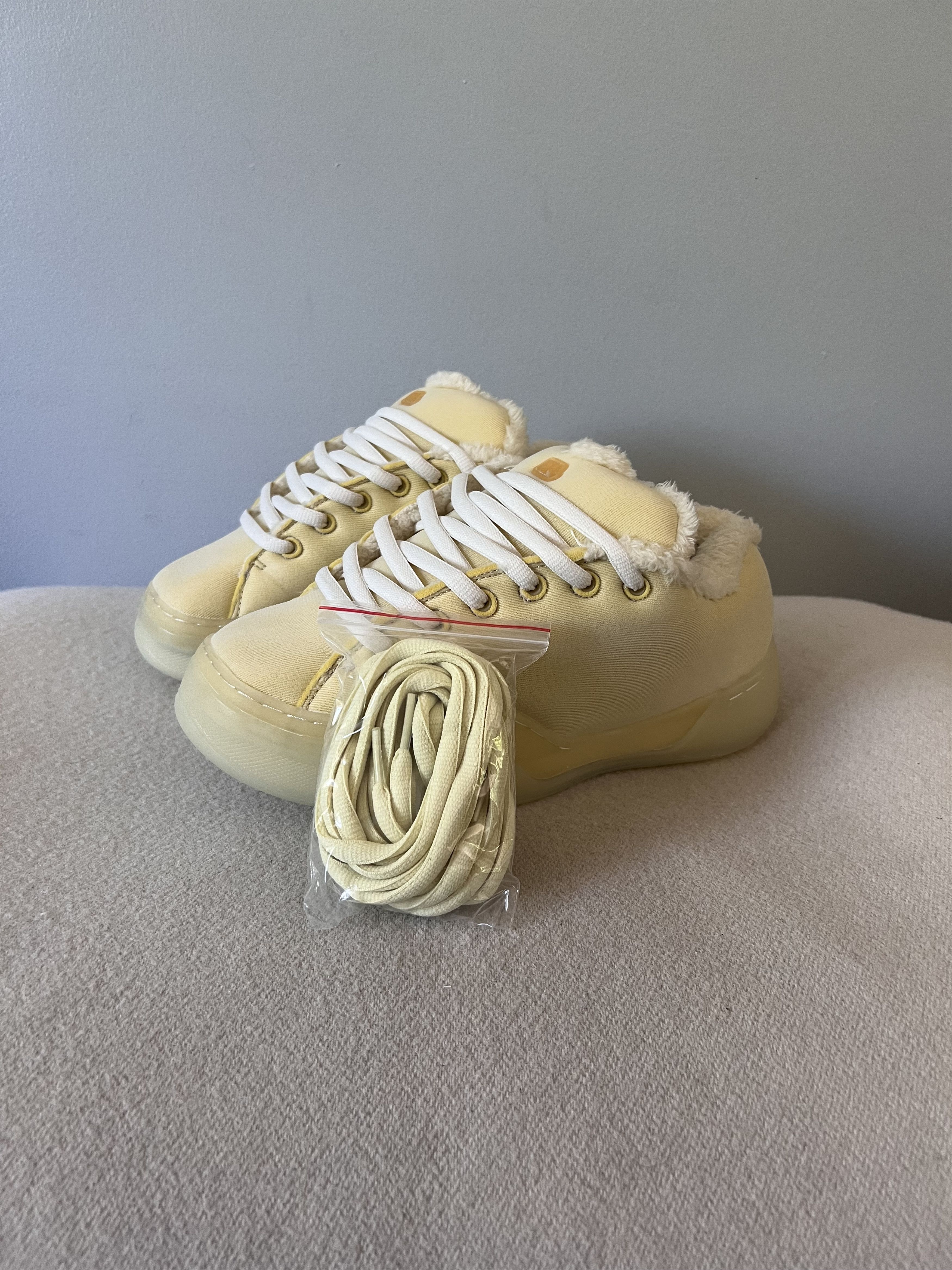 ERL ERL Vamps Sneakers in Cream Foam Size US 8 / EU 41 - 8 Thumbnail