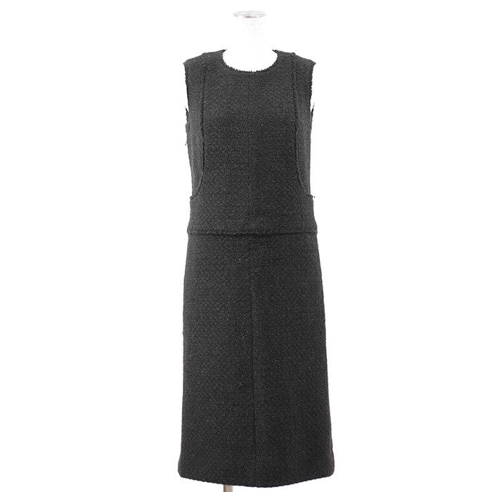 Chanel Chanel Chanel Wool Angora Knit Dress Textile Dresses P24588 DUTY FREE for USA Size ONE SIZE - 1 Thumbnail