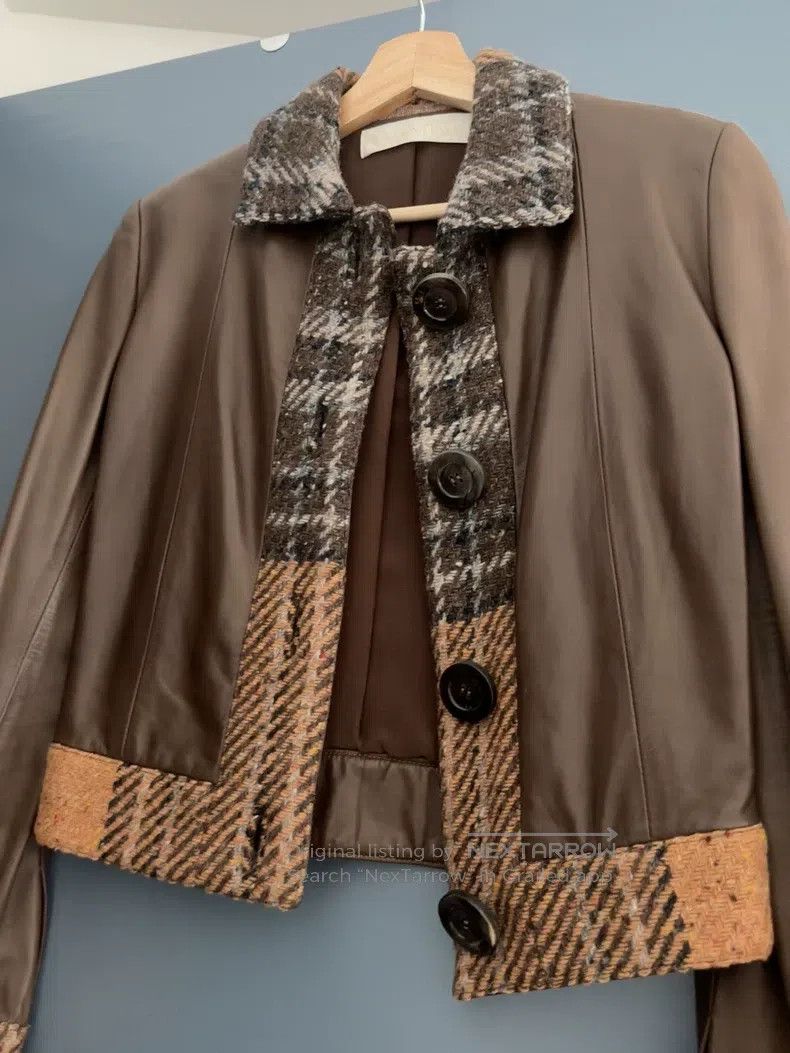 Other Valentino Lambskin chocolate leather coat Size S / US 4 / IT 40 - 5 Thumbnail