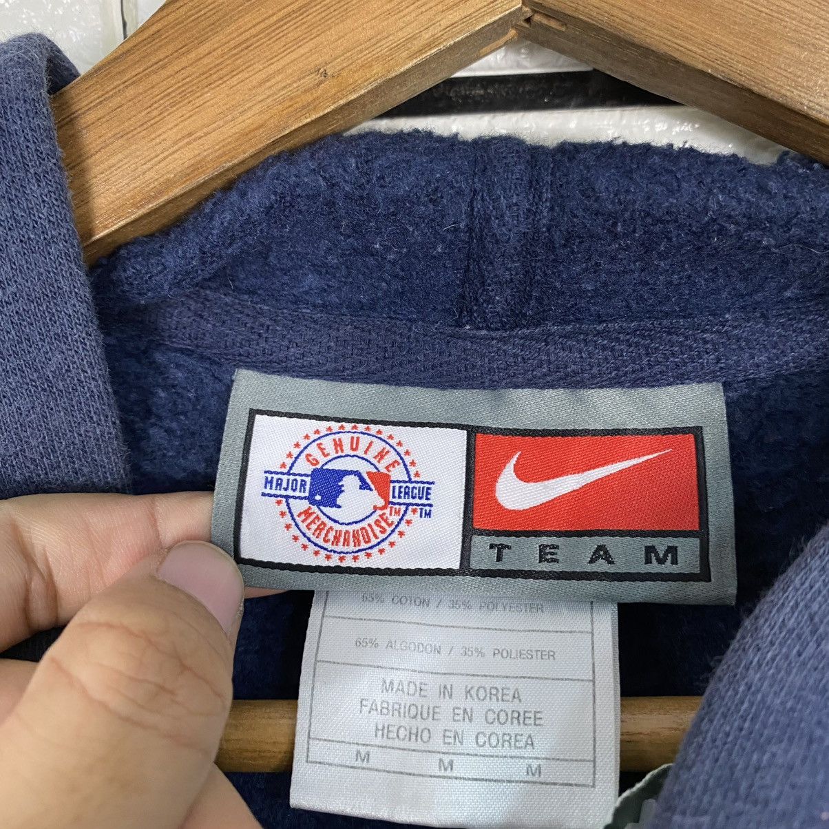 Nike 🔥SUN FADED DISTRESSED HOODIE NIKE MLB NEW YORK Size US M / EU 48-50 / 2 - 16 Thumbnail