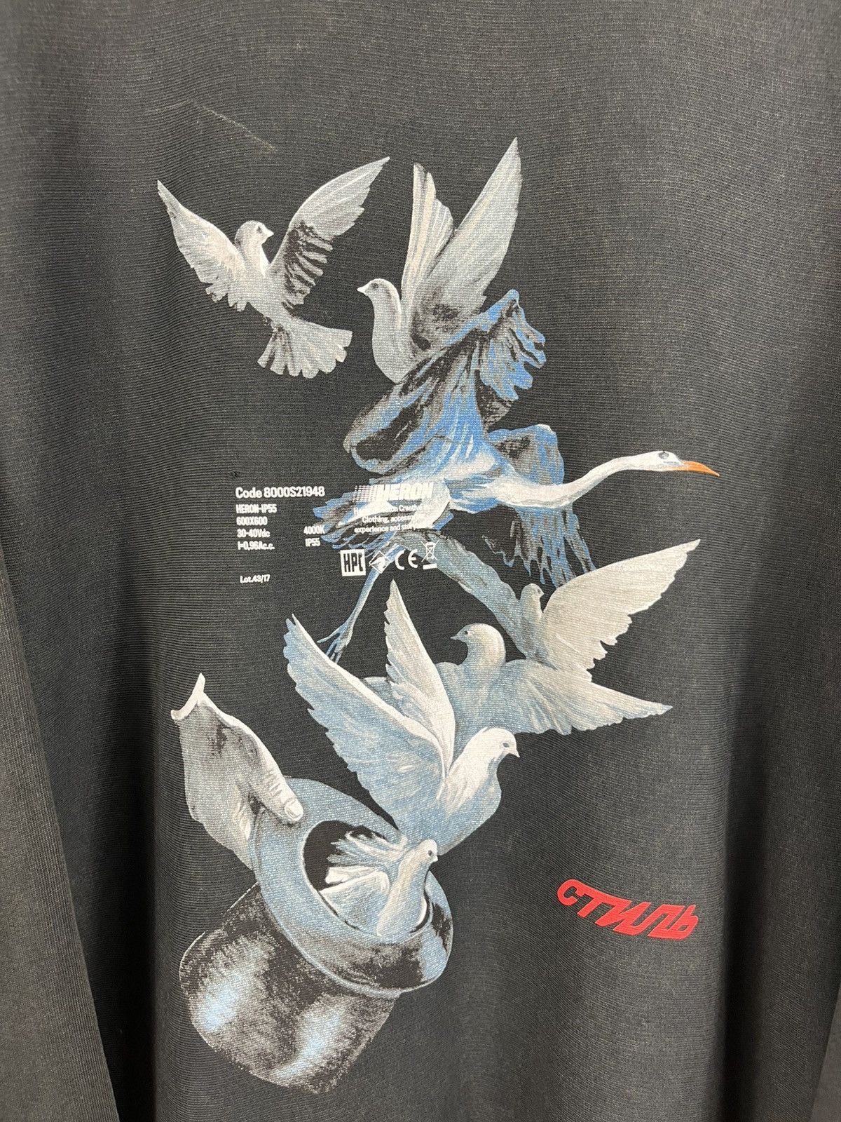 Heron Preston Heron Preston Dover oversize distressed crewneck sweatshirt Size US S / EU 44-46 / 1 - 7 Thumbnail