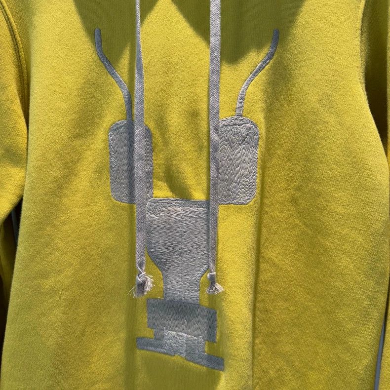 Rick Owens rick owens Double thread lemon yellow multi-stitch embroide Size US M / EU 48-50 / 2 - 3 Thumbnail