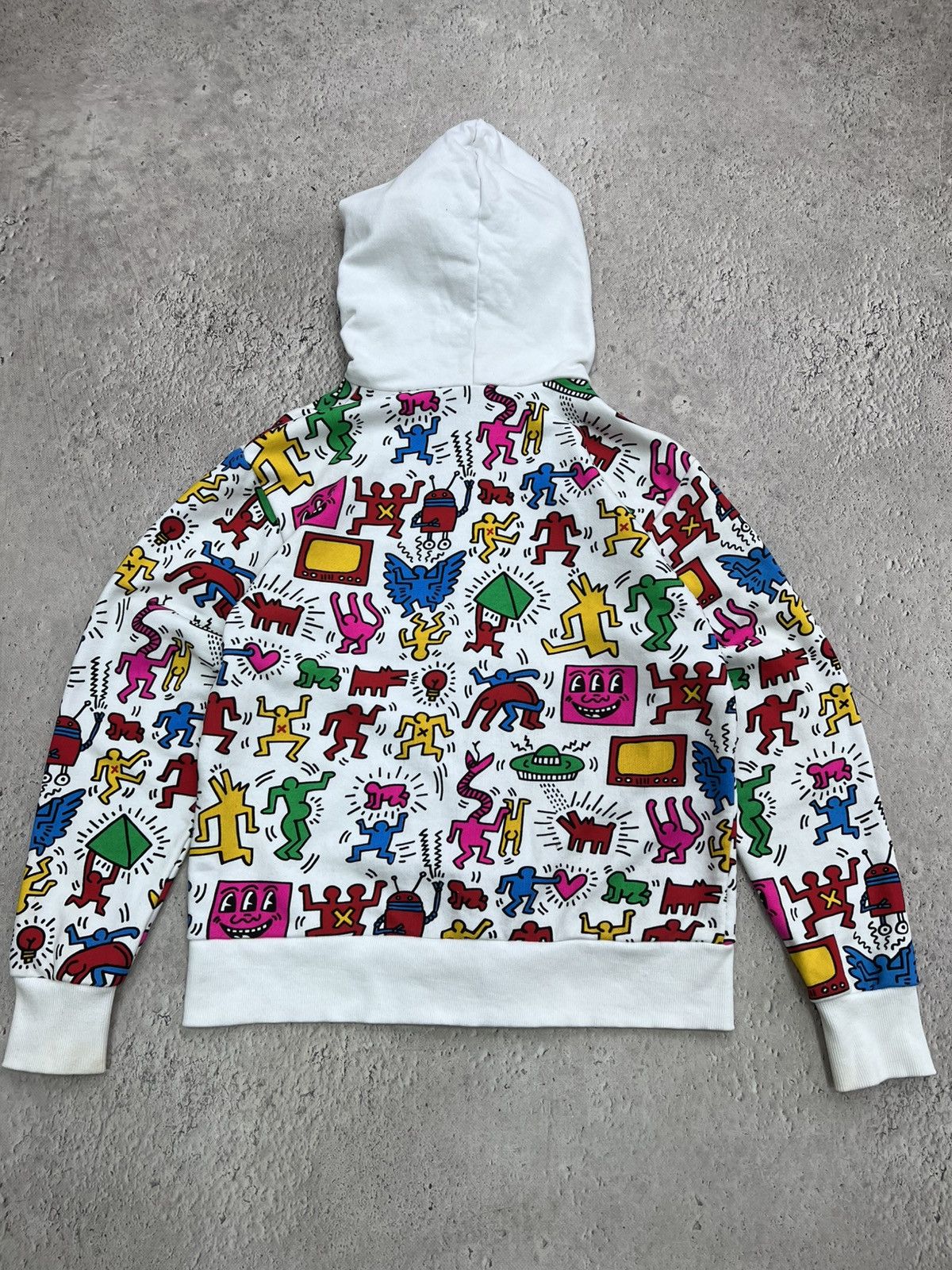 Japanese Brand × Vintage Rare Keith Haring x bigbang Hoodie japanese Streetwear Size US M / EU 48-50 / 2 - 9 Thumbnail