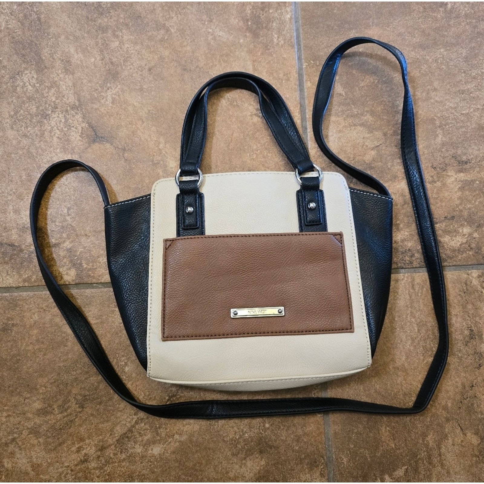 Nine West Multicolored Colorblock Nine West Handbag Size ONE SIZE - 6 Thumbnail