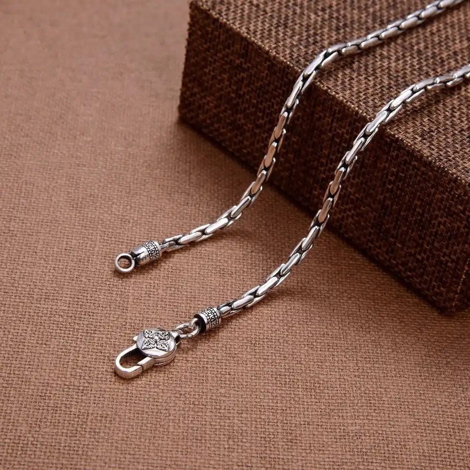 Other 3m Wide Vintage Thai Silver Necklace Size ONE SIZE - 6 Thumbnail
