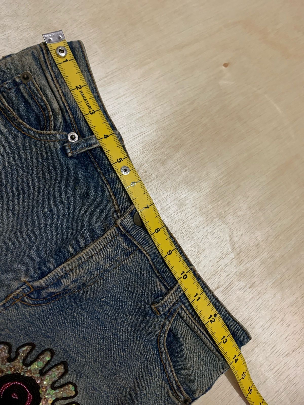 20471120 × Japanese Brand × Vintage Vintage Flare Gothic Jeans Bootcut Size 28" / US 6 / IT 42 - 9 Thumbnail