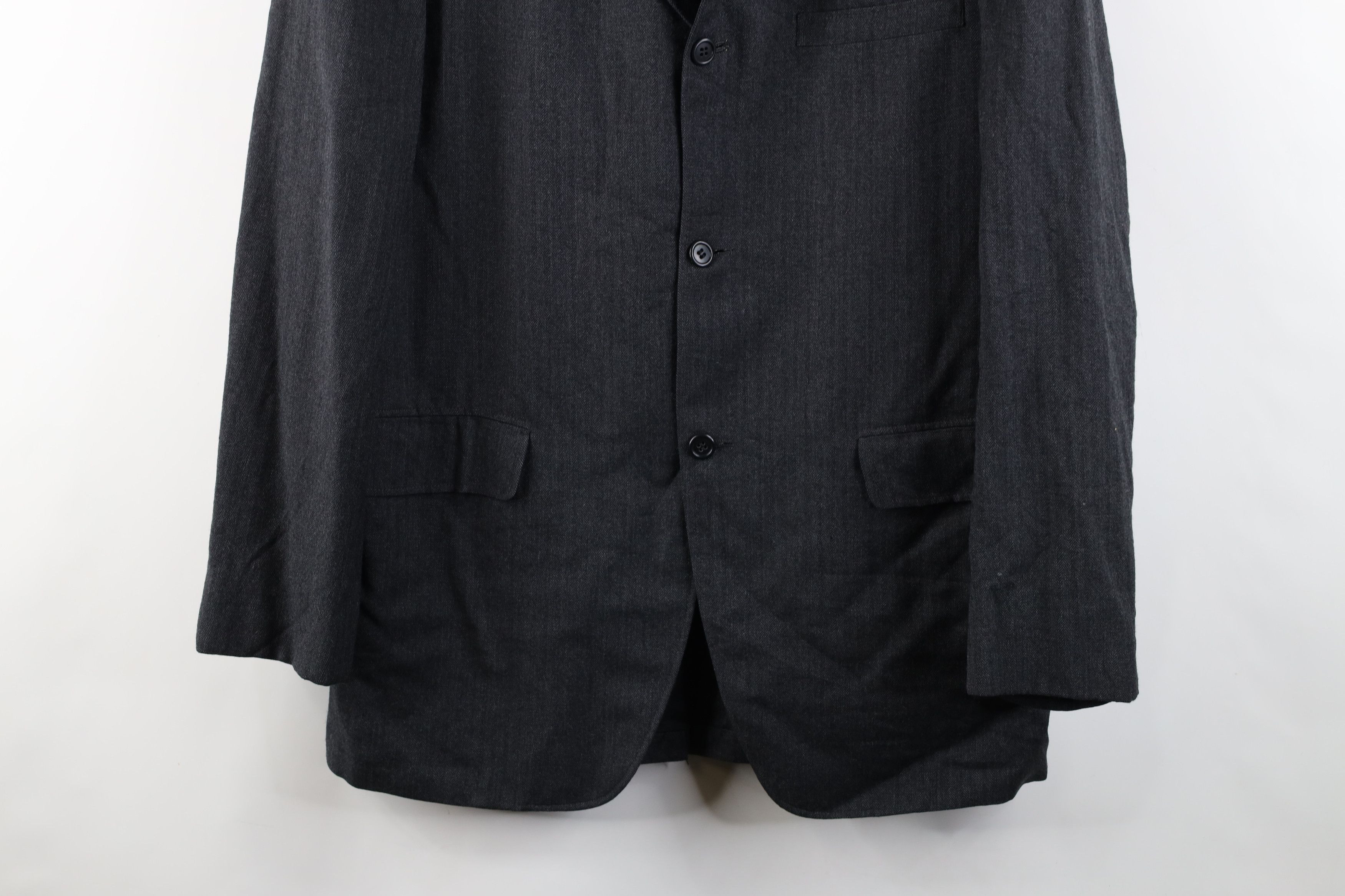 Vintage Vintage 60s 70s Rockabilly Herringbone Blazer Suit Jacket Size US XXL / EU 58 / 5 - 3 Thumbnail