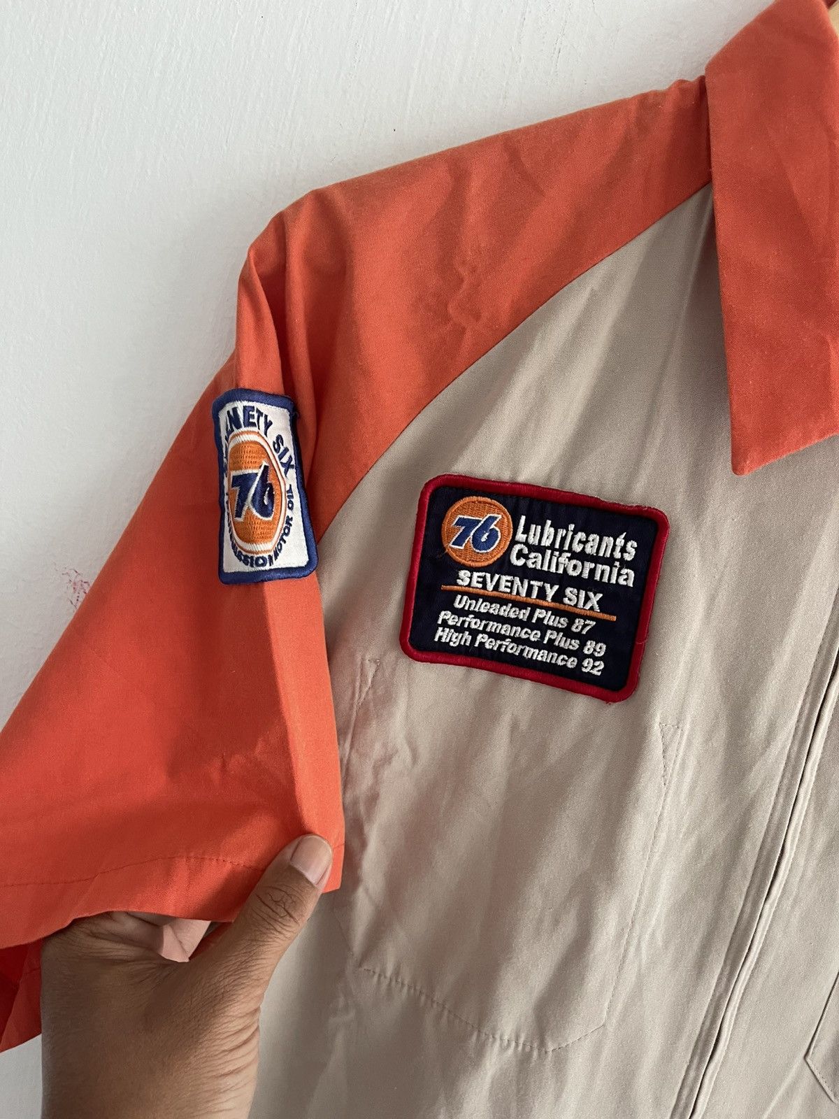 Other Vintage Racing zipper workshirt / 76 Lubricants Size US L / EU 52-54 / 3 - 6 Thumbnail